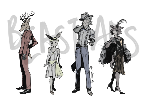 eriochromatic:And that’s called jazzI love the beastars opening so much…..1920s au pls&
