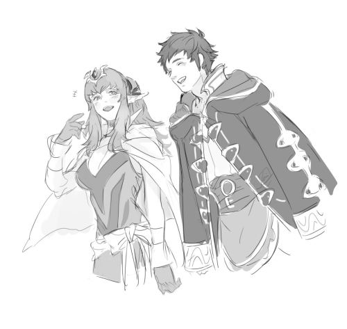 I miss my FE:A fam so I doodled them. *lays on the floor crying* 