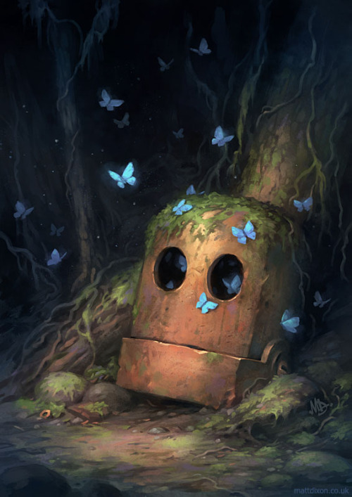 cinemagorgeous:Nobody visualizes adorable robots quite like Matt Dixon.
