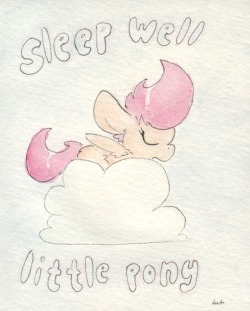 slightlyshade: Scootaloo takes a little nap! &lt;3