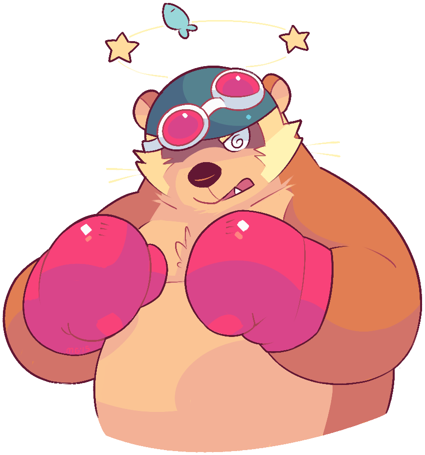 greenendorf:  A currently unnamed boxing otter. Not 100% sure on the colour scheme