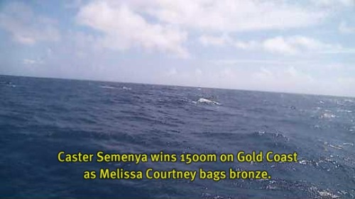 Wind speed 9.0 m/s. Sea temp: MM °C, air temp: MM °C. #semenya