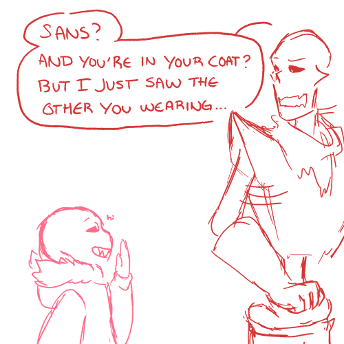 almalon:  symphysins:  “SANS, STOP PRANKING ME ACROSS TIME AND SPACE!” More ot3 shenaninanigans. Based on this I couldn’t pick, so we’ll use both for the ot3 ヾ(❀╹◡╹)ﾉﾞ   XDD
