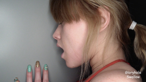 This hot little blonde had a good start to her first Gloryhole adventure with a horny couple.Â  They both took turns getting serviced by Charlotte which must have drove hubby crazy because he dumped a huge load down her throat.Once he was done, Charlotte