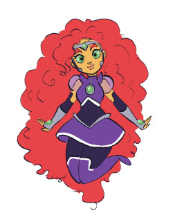 actionkiddy:  Starfire redesign~ plus Dick