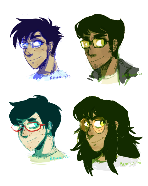 percivalias:Over the past few weeks I’ve been figuring out my hcs for the kids - doodled these as a 