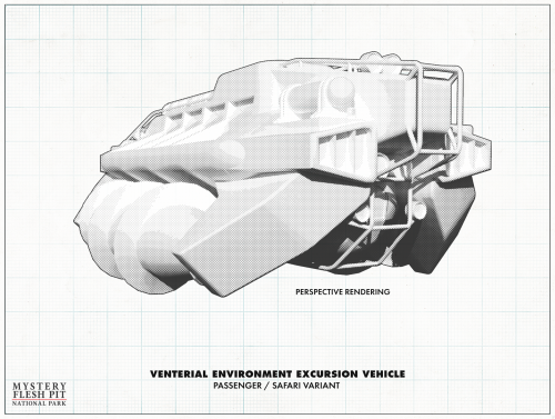 The Venterial Environment Excursion Vehicle was developed by Anodyne, Inc. in the late 1970s to act 