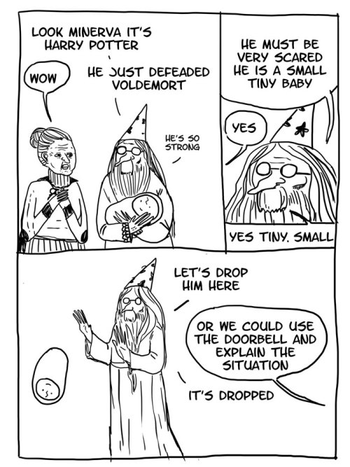 boredpanda:10+ Funny “Harry Potter” Comics Reveal How Irresponsible Dumbledore Was