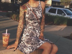 elenaklause:  The weather was nice so I wore a dress..exposing so much skins. I got a free tan today :p 