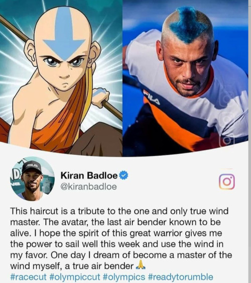 timeofdeathnote: y’all the avatar guy won a gold medal for windsurfing  What a fucking legend 