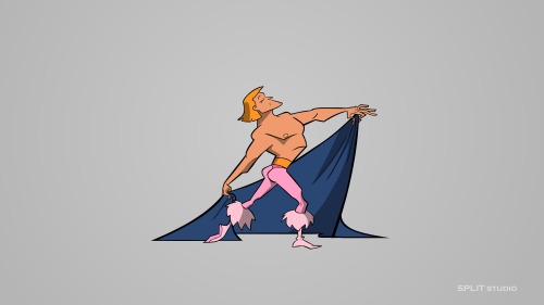 weltonportifolio:  Character Design.Estudo bem antigo, para uma paródia do He-man. Uma p