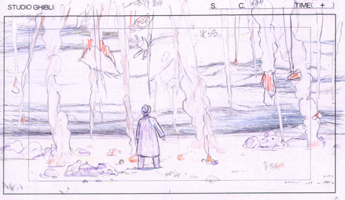  Animation layouts from Hayao Miyazaki’s The Wind Rises (風立ちぬ) showing the meticulous detailing in the aircraft, machinery and scenery—-even though it would all be drawn and re-drawn several more times after this. From The Wind Rises Roman