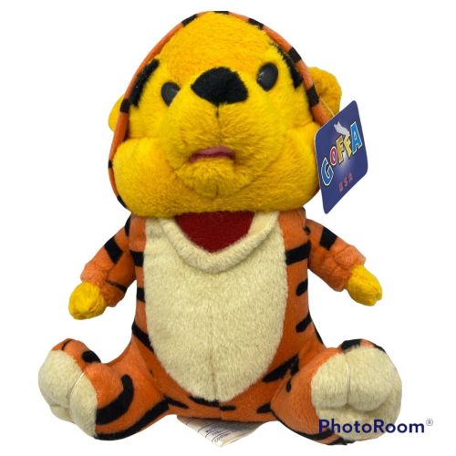 Knockoff Winnie the Pooh plush in a Tigger costume by GoffaeBay