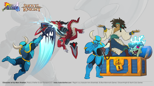 Some artwork I’ve done for Shovel Knight DLC in Rivals of Aether.
