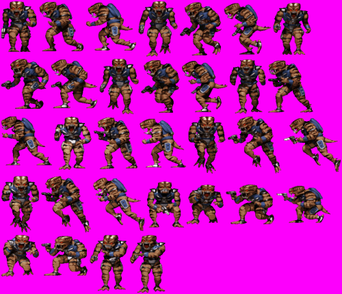 Upscaled Liztroop with new head inspired by DN64. A few frames need masks to be adjusted, but overal