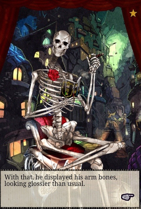 dislocated-cannibal:  thatweirdo-intheduckieshirt:  thesylverlining:  retrogradeworks:  Guys.  The Niflheim is a dating sim full of hot dead guys and this sassy ass skeleton called Skeletiano.Holy shit, I’m rolling in the floor.  Oh no, oh no, I don’t