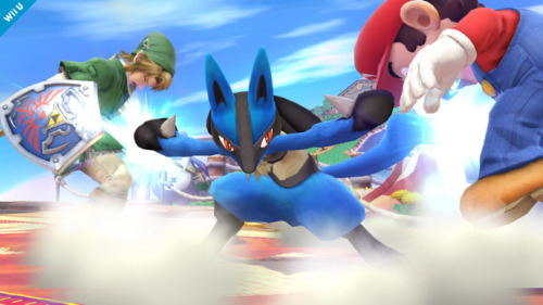 supersmashbrospics: Lucario Fights with the Power of Aura!