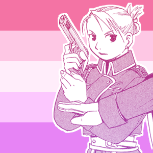Some random fmab headcanon edits of the ladies I made for fun! All are 300x300!they/them Lesbian She