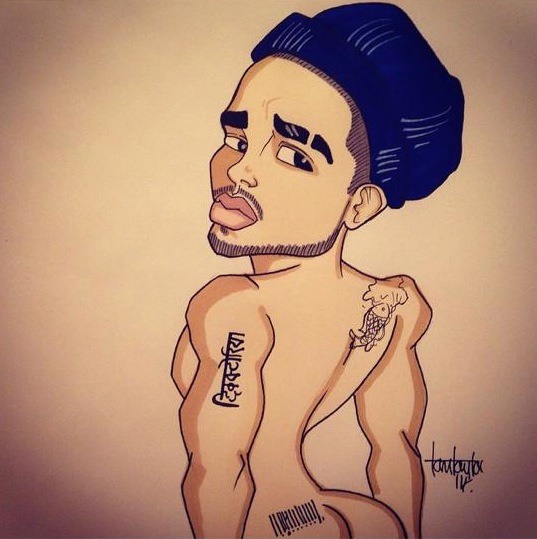 briannieh:  This Artist drew this pic of me today. Dope. Thank you! #Briannieh 