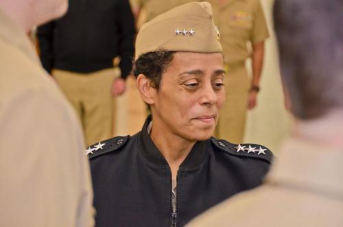 thegoddamazon:   On Friday, President Barack Obama nominated Vice Admiral Michelle Howard for a fourth star, becoming the first woman in Navy history to attain the rank, assuming Senate approval, of full admiral. She currently serves as deputy chief of