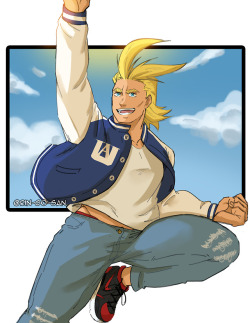 rin-go-san:  Varsity All Might from the trailer….God