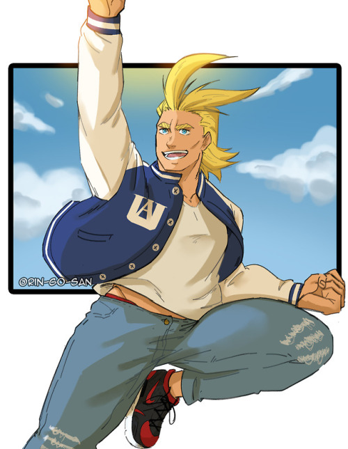 Porn photo rin-go-san:  Varsity All Might from the trailer….God