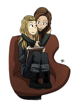 the100art:  Happy and peaceful Clexa