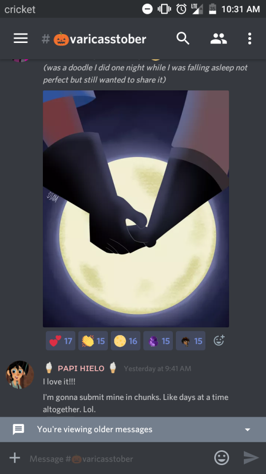 Vari Casstober Day 1 - Holding Hands At Night