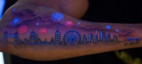 Glow in the dark tattoo