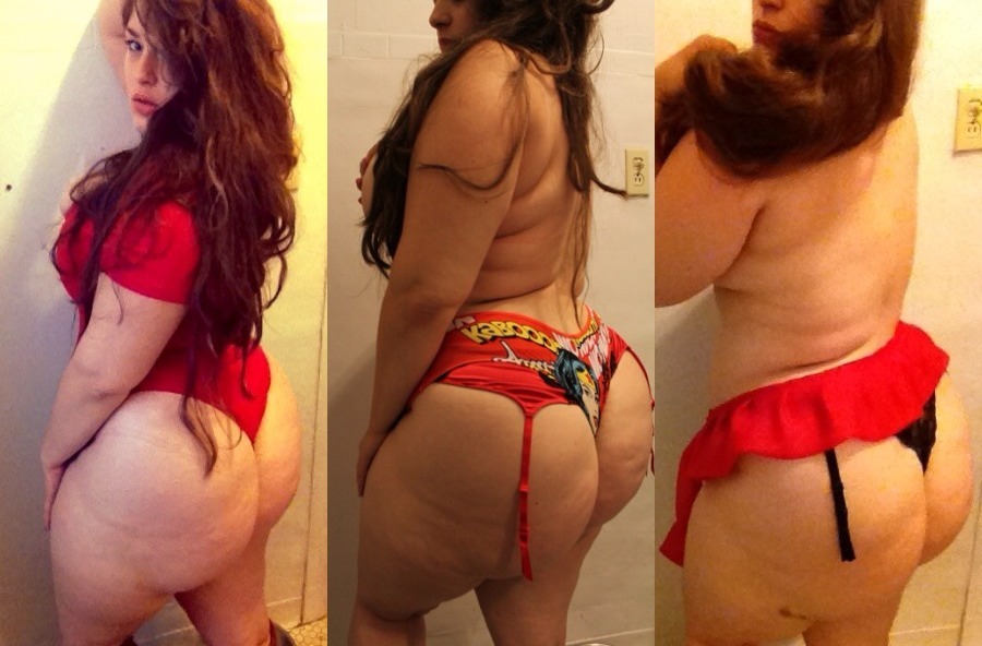 bigbuttscafe:  molotowcocktease amazing ass looks amazing in red. All credit to http://molotowcocktease.tumblr.com