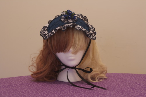 This Black, White, And Blue Headdress Is The Perfect Accessory To Your Outfit Of Choice! An Adorable