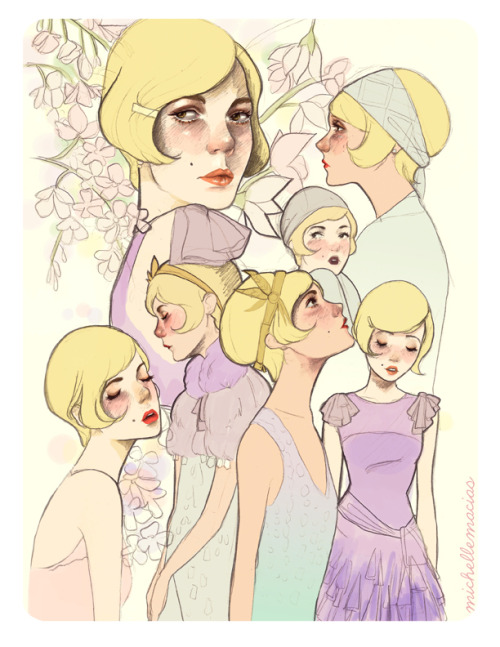 lumpalindaillustrations:Done!! a fanart of Daisy Buchananfrom The Great Gatsby 