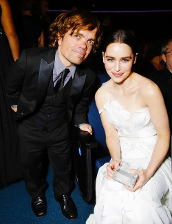 rubyredwisp:  Peter Dinklage and Emilia Clarke