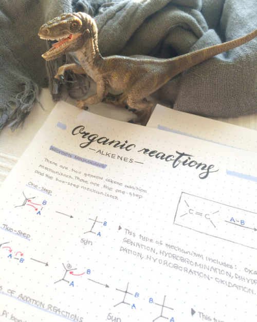 Here I am with my organic reactions. 