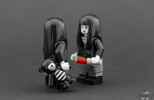 lego-minifigures: Goth Girl by InkBlotPhoto