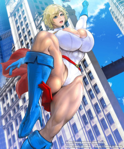rebisdungeon: Power Girl ! I’ve finished a new fan-art, in this time, famous heroine… Power Girl! Please visit my Patreon for other variations, including… X-rated, Futa, Bimbo versions :D https://www.patreon.com/Rebis 