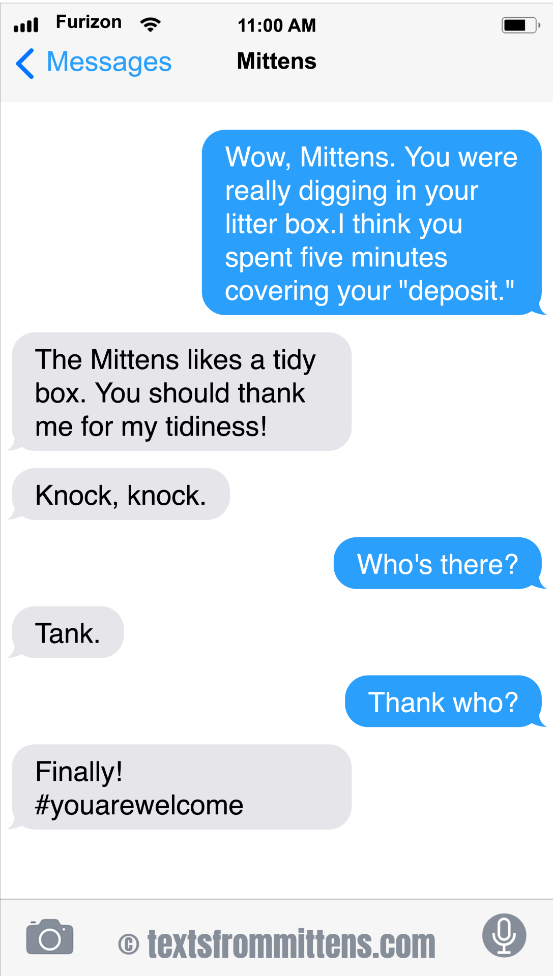 Texts from Mittens