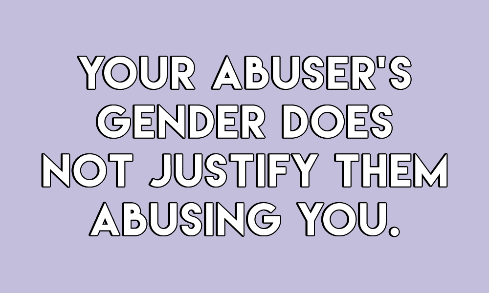 sheisrecovering:  Your abuser’s trauma does not justifiy them abusing you.Your