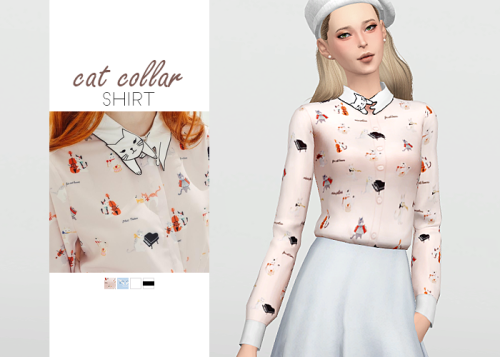 WAEKEY — Cat Collar Shirt • New mesh / EA mesh edit •...