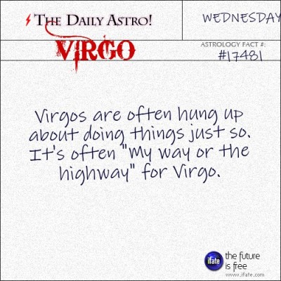 Virgo 17481: Visit The Daily Astro for more Virgo facts.
And you can get more wonderful all-virgo astrology brilliance on iFate.com right now.