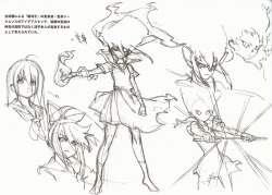 h0saki:  Some really awesome Ryuko and Kamui Senketsu designs from The Art of KlK Vol 1. Art by You Yoshinari, Sushio, Akira Amemiya and Shigeto Koyama.  babe~ &lt;3 &lt;3 &lt;3