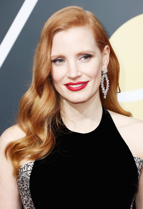 Jessica Chastainattends the 75th Annual Golden Globe Awards at The Beverly Hilton Hotel on January 7