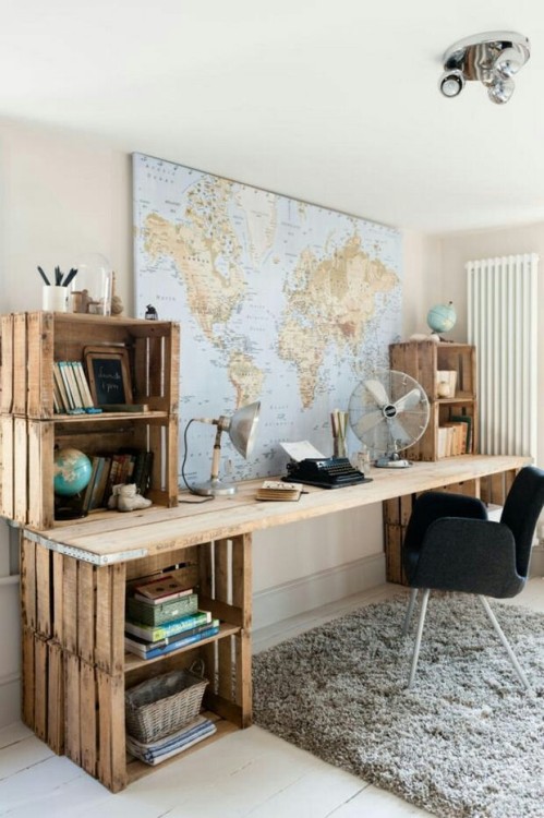 studyyoassoff: Ahhhh these diy desks are so amazing. I feel like redoing my whole room !