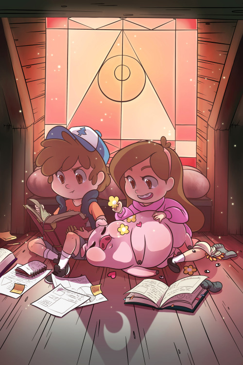cuppacats:  gravity falls print for metrocon. one more to go 