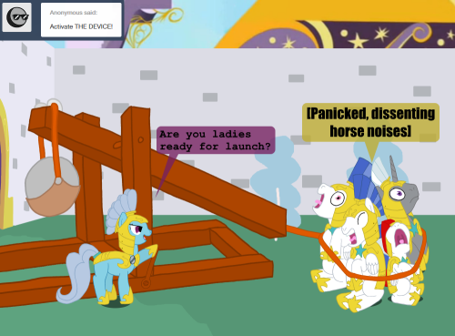 ask-four-inept-guardponies:Will you stop screaming. You’ve survived worse.xD!