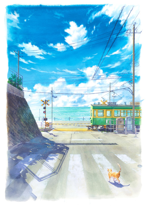 thecollectibles: Watercolor paintings by Kita Hideaki