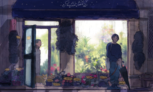 flowershop AU