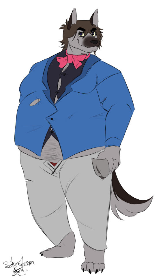 Henry McSanity Drawn By @nikishroommain ! Yes, Hes A Bit Fat Now (too Many Desserts)