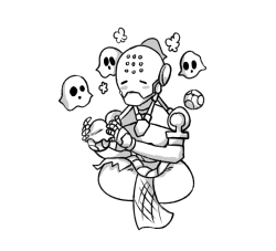 toxiccaves:  Zenyatta is getting ready for halloween!!! 