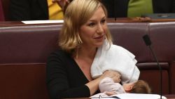 naked-yogi: micdotcom:  Australian Sen. Larissa Waters gives speech to Parliament while breastfeeding Australian Sen. Larissa Waters continues to log historic firsts in her country: In May, she became the first woman to breastfeed during a parliamentary